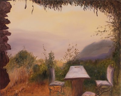 Kasteeluitzicht, Sierra Nevada, Spanje, 2022 door Antonia Myatt