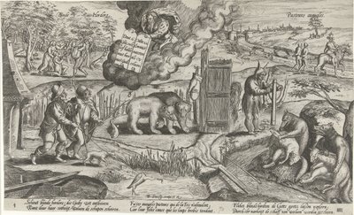 De blinde herders door Antonie Wierix (II)