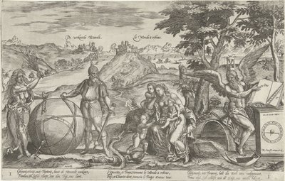 De verkeerde wereld, 1579 door Antonie Wierix (II)