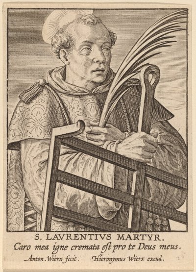 S. Laurentius Martelaar door Antonie Wierix