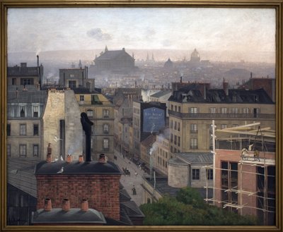 Parijs gezien vanaf Montmartre door Antonin Chittussi