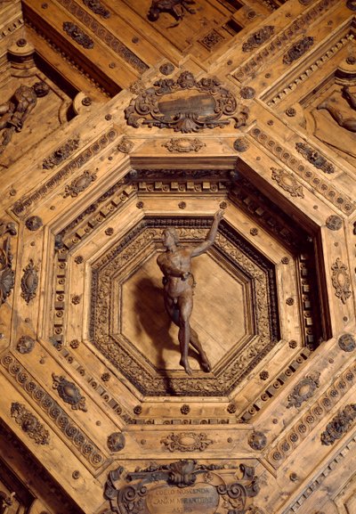 Apollo, beschermer van de geneeskunde (detail) door Antonio (d.1663) Paolucci
