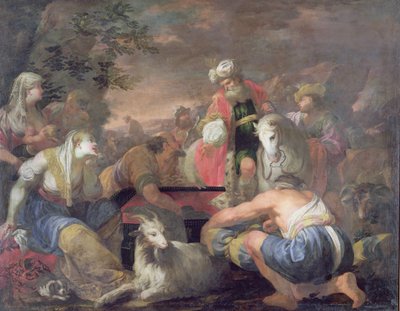 Laban op zoek naar zijn afgoden door Antonio Bellucci