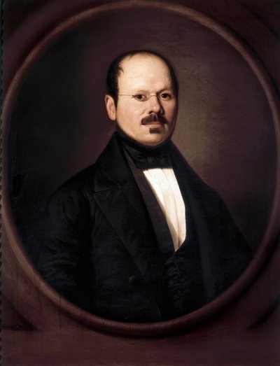 Portret van Antonio Maria Esquivel y Suarez de Urbina (1806-1857) door Antonio Benavides