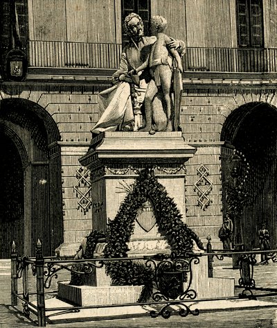 Monument voor Francesca Capece (1769-1848), door Antonio Bortone (1844-1938), Maglie, Apulië, Italië door Antonio Bortone