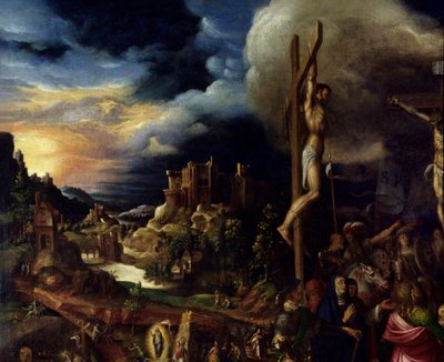 Christus aan het kruis: kruisiging door Antonio Campi