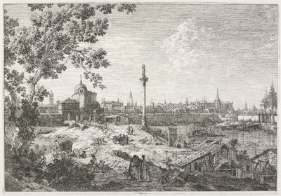 Zichten: Imaginair uitzicht op Padua door Antonio Canaletto