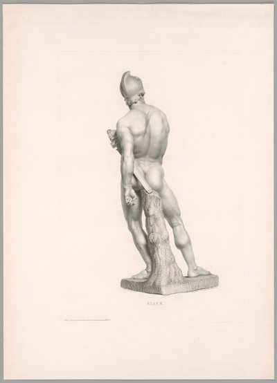 Ajax, achteraanzicht, uit Oeuvre de Canova door Antonio Canova