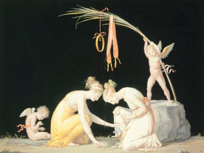 Astragals-spelers, ca. 1799 door Antonio Canova