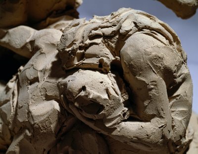 Eva en Abel (detail) door Antonio Canova