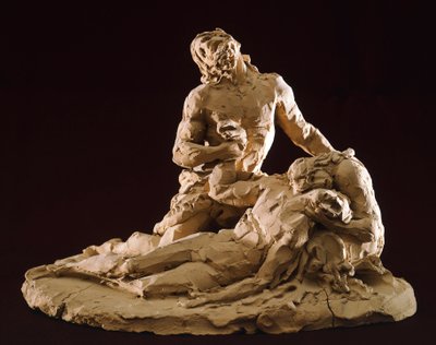 Rouw om Christus (detail) door Antonio Canova