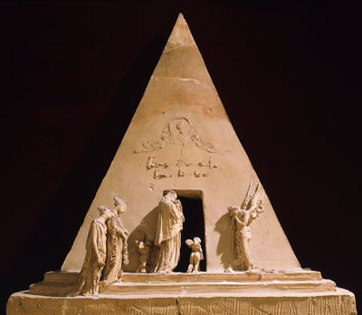 Monument voor Titiaan door Antonio Canova, terracotta model door Antonio Canova