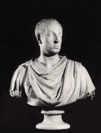 Portret van de Heilige Roomse Keizer Frans I (1708-65) (marmer) door Antonio Canova