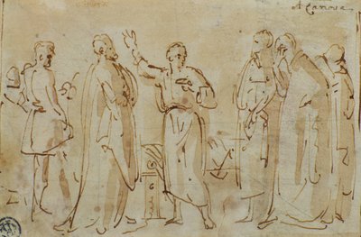 Socrates drinkt de beker met gif, c.1787 door Antonio Canova