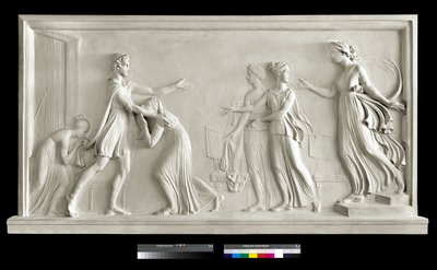 De terugkeer van Telemachus (gips) door Antonio Canova