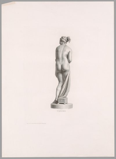 Venus, achteraanzicht, uit Oeuvre de Canova door Antonio Canova