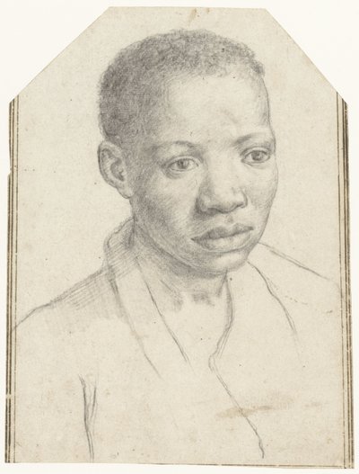 Portret van een zwarte jongen door Antonio Carracci