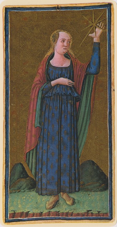 De Ster, facsimile van een tarotkaart uit het 
