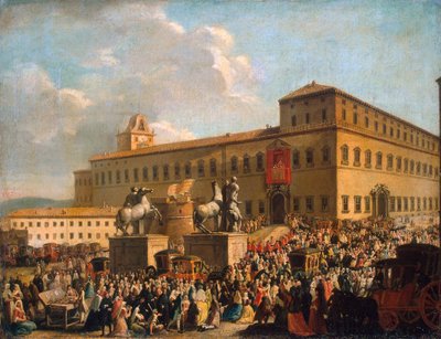 Festival voor het Quirinaalpaleis, 1767 door Antonio Cioci