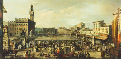 Festival op Piazza della Signoria door Antonio Cioci door Antonio Cioci or Ciocchi