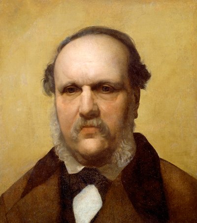 Portret van Antonio Tommasi, halve buste door Antonio Ciseri