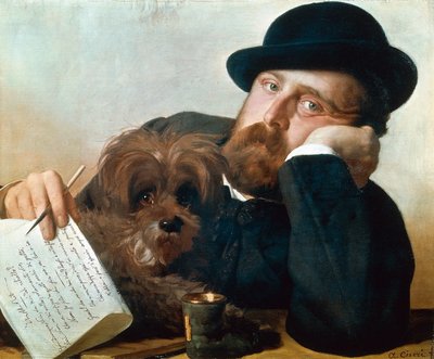 Portret van Neri Tanfucio door Antonio Ciseri