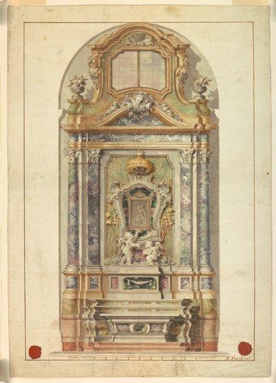 Altaar door Antonio Foschini, 1741 – 1813