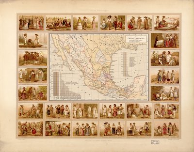 Schilderachtige en historische atlas van de Verenigde Mexicaanse Staten. LOC 2008621671-5 door Antonio García Cubas