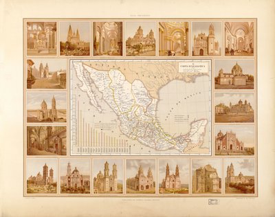 Schilderachtige en historische atlas van de Verenigde Mexicaanse Staten. LOC 2008621671-6 door Antonio García Cubas