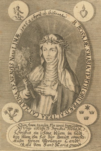 Sint Rosa van Lima, 1668 door Antonio González de Acuña