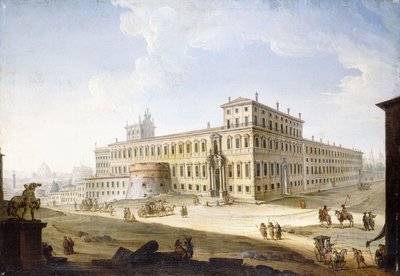 Het Piazza del Quirinale, met het Castel Sant