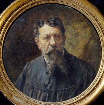 Portret van schilder Scomparini door Antonio Lonza