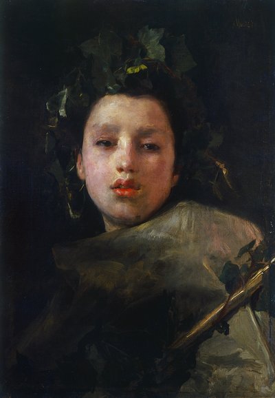 Bacchus als jongen door Antonio Mancini
