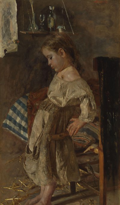Het arme kind door Antonio Mancini