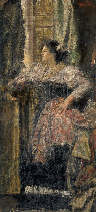 Portret van een meisje, 1898 door Antonio Mancini