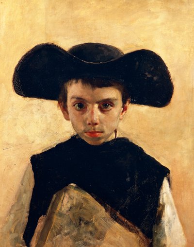 Prevetariello (kleine priester) door Antonio Mancini