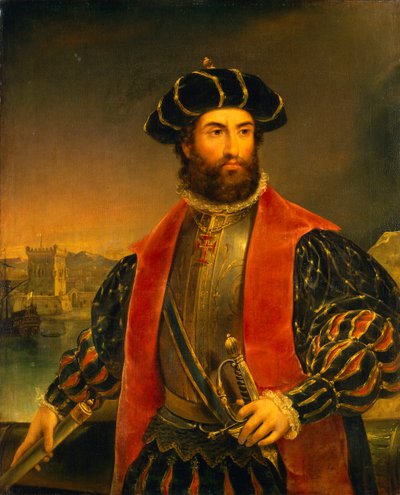 Vasco da Gama (circa 1460-1524) door Antonio Manuel da Fonseca