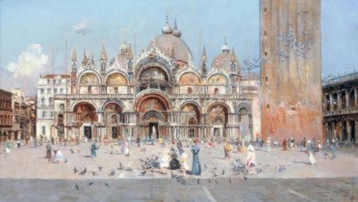Piazza San Marco in Venetië door Antonio Maria de Reyna Manescau