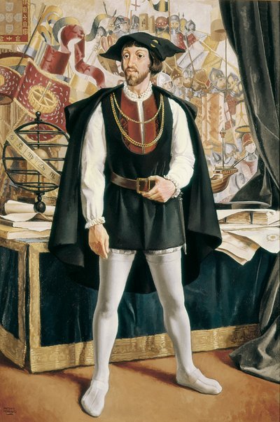 Portret van Johan II van Portugal door Antonio Menendez
