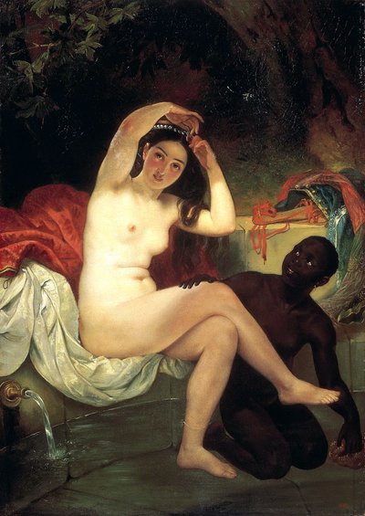 Badende Bathseba, 1832 door Antonio Molinari