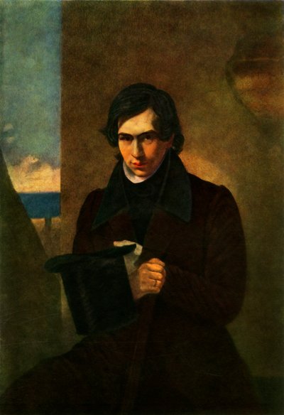 Portret van de Dichter Nestor Vasilyevich Kukolnik, 1836, 1965 door Antonio Molinari