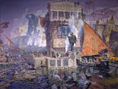 De kolos van Rhodos door Antonio Munoz Degrain