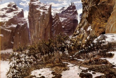 Roncesvalles. Landschap van Noord-Spanje door Antonio Munoz Degrain