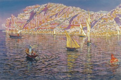 Uitzicht op de baai van Palma de Mallorca door Antonio Munoz Degrain