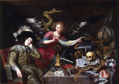 De droom van de ridder door Antonio Pereda y Salgado de