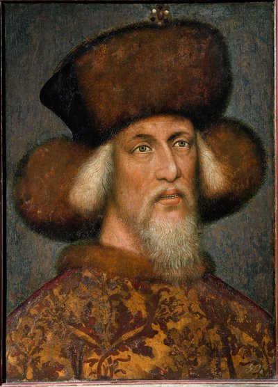 Portret van Sigismund I van het Heilige Roomse Rijk door Antonio Pisanello