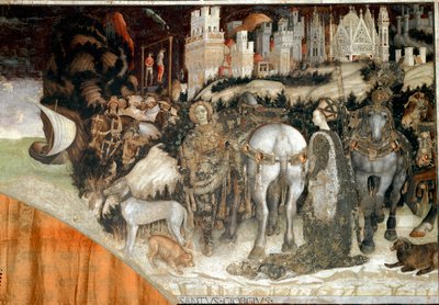 Sint Joris bevrijdt de Prinses van Trebizonde (detail) door Antonio Pisanello