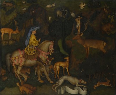 Het visioen van Sint Eustachius door Antonio Pisanello