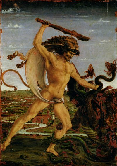 Hercules en de Hydra door Antonio Pollaiuolo