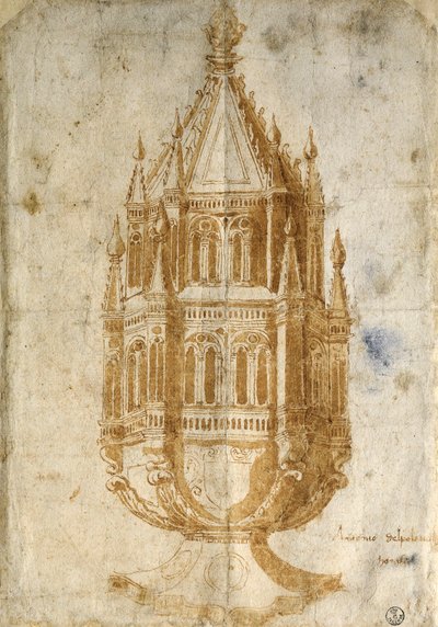 Wierook (tekening) door Antonio Pollaiuolo